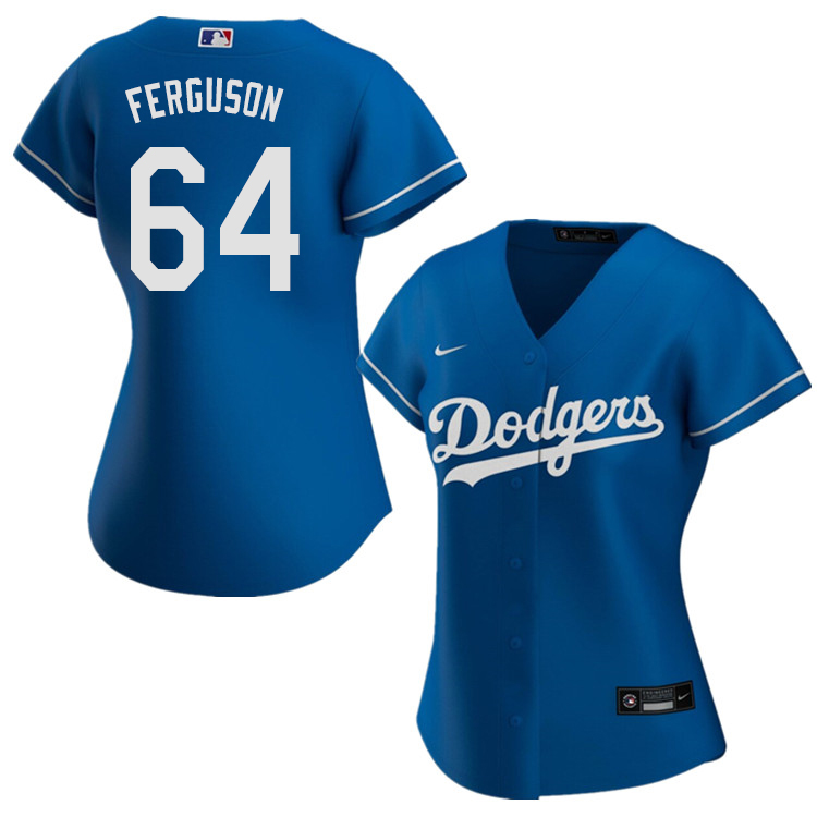 Nike Women #64 Caleb Ferguson Los Angeles Dodgers Baseball Jerseys Sale-Blue